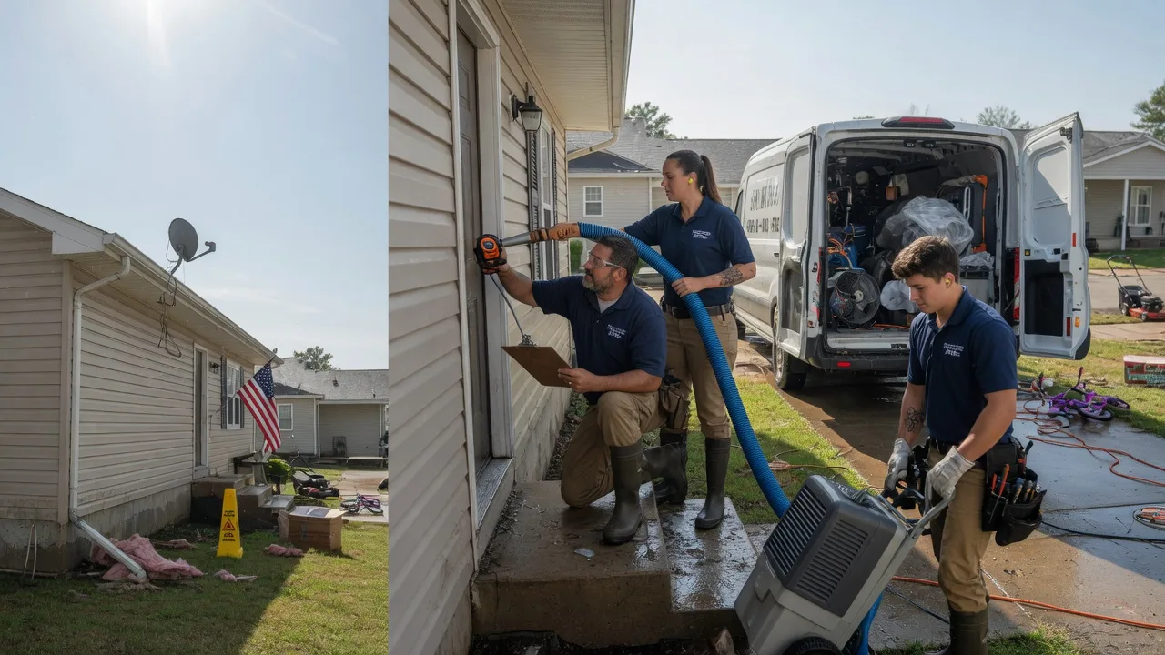 Ceiling Water Damage Restoration in Dunfermline, IL near me